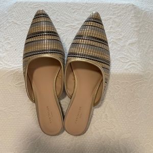 Ann Taylor woven slides multicolored in size 8